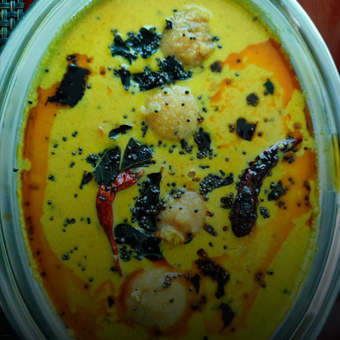 Rajasthani Kadhi A Light combination of warm yoghurt with an assortment of local spices